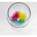 Spray colorful wine glass set